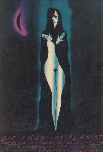 Die Frau im Plakat